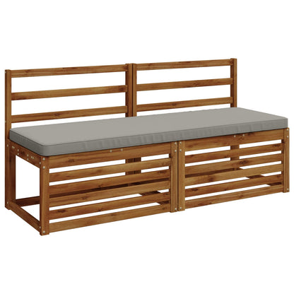 2-Piece Bench Cushions VUGHT 2 pcs 100% Polyester Grey