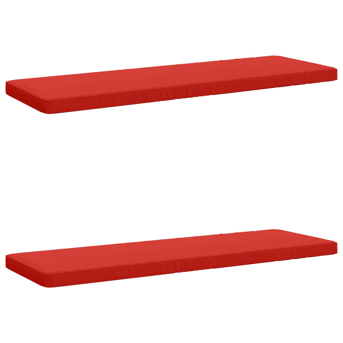 2-Piece Bench Cushions VUGHT 2 pcs 100% Polyester Red
