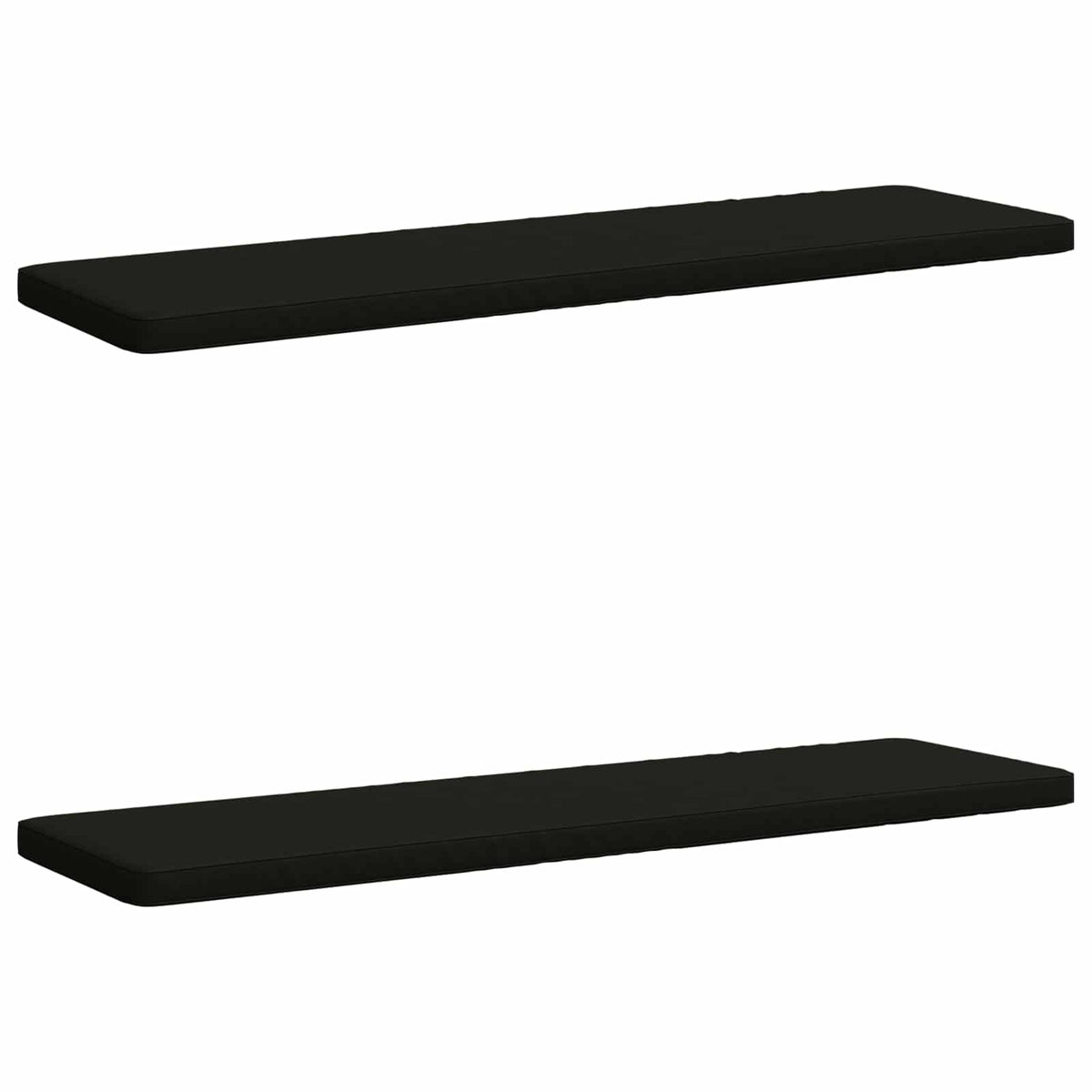 2-Piece Bench Cushions VUGHT 2 pcs 100% Polyester Black