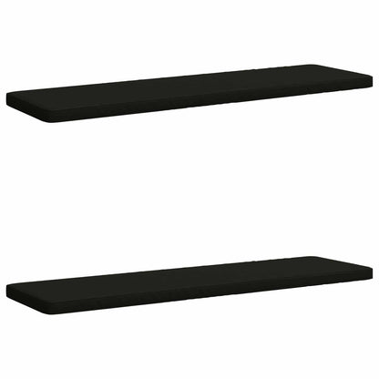 2-Piece Bench Cushions VUGHT 2 pcs 100% Polyester Black