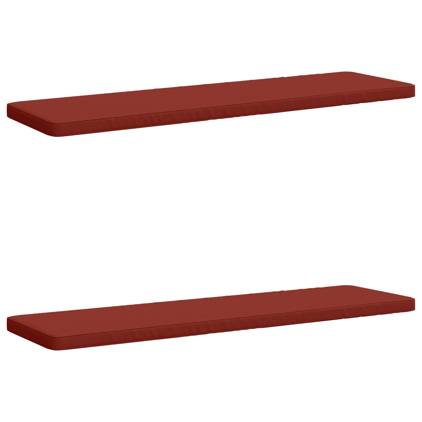 2-Piece Bench Cushions VUGHT 2 pcs 100% Polyester Red