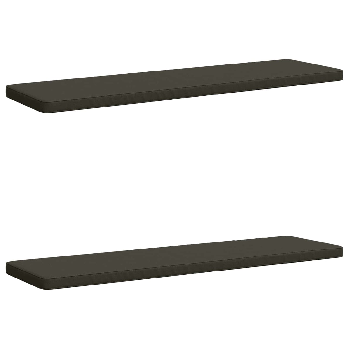 2-Piece Bench Cushions VUGHT 2 pcs 100% Polyester Anthracite