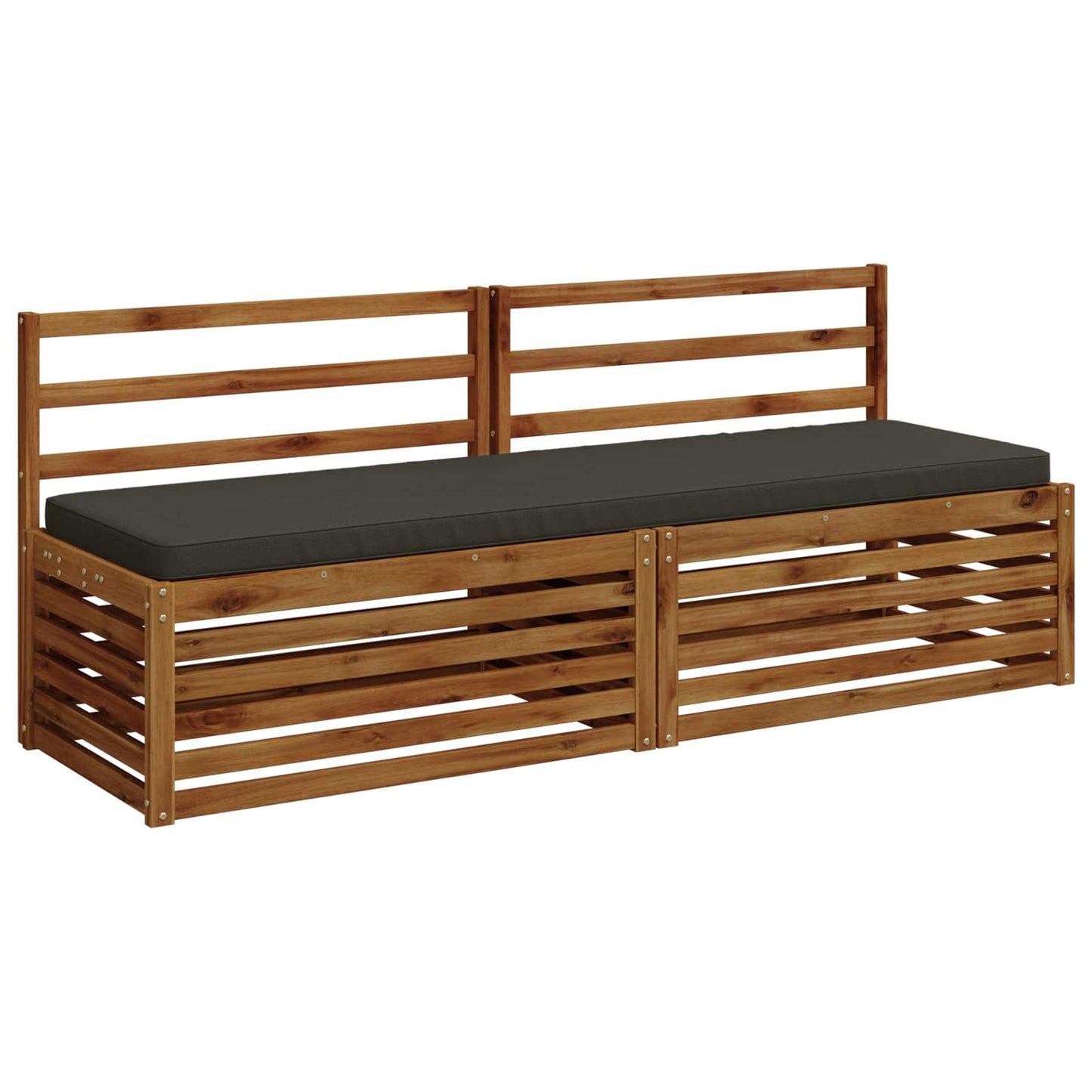 2-Piece Bench Cushions VUGHT 2 pcs 100% Polyester Anthracite