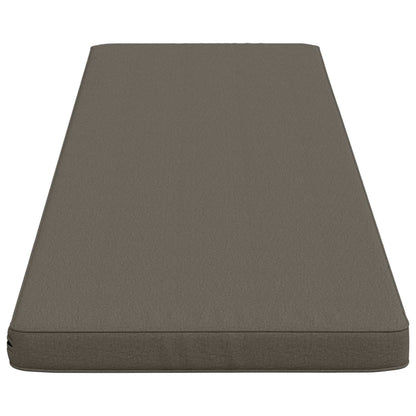 1-Piece Bench Cushion VUGHT 100% Polyester Grey 200 x 50 x 5 cm