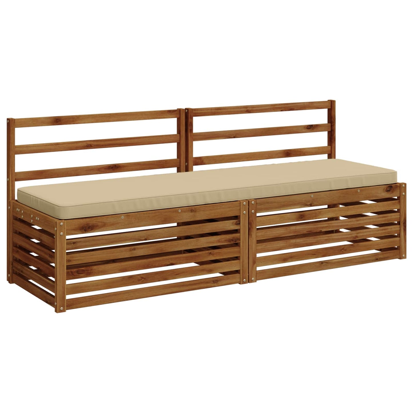 2-Piece Bench Cushions VUGHT 2 pcs 100% Polyester Beige