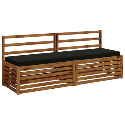 1-Piece Bench Cushion VUGHT 100% Polyester Black