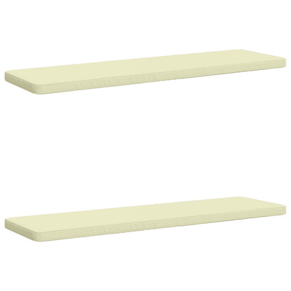 2-Piece Bench Cushions VUGHT 2 pcs 100% Polyester Cream