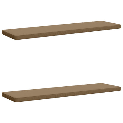 2-Piece Bench Cushions VUGHT 2 pcs 100% Polyester Taupe