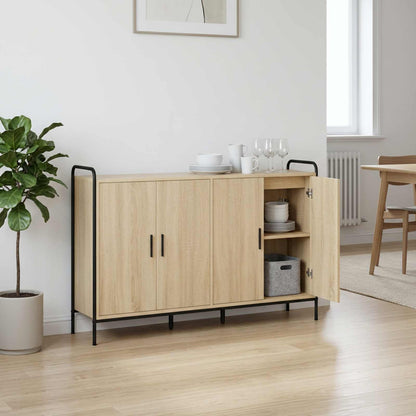 Sideboard Sonoma Oak 135 x 33 x 81 cm Engineered Wood