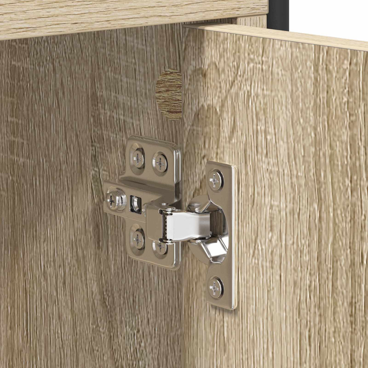 Sideboard Sonoma Oak 135 x 33 x 81 cm Engineered Wood