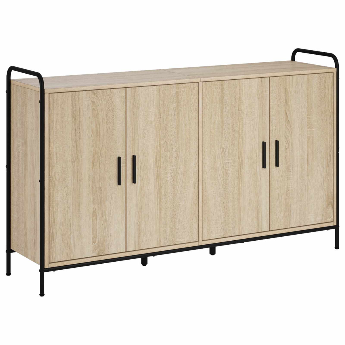 Sideboard Sonoma Oak 135 x 33 x 81 cm Engineered Wood