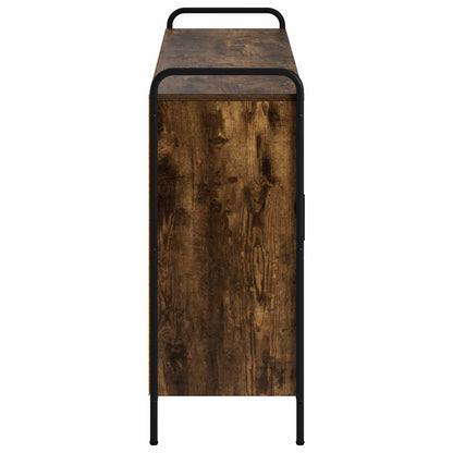 Sideboard Smoked Oak 135 x 33 x 81 cm Engineered Wood