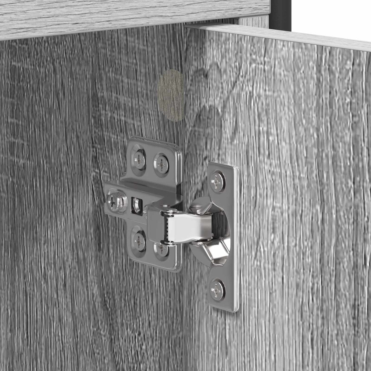 Sideboard Grey Sonoma 135 x 33 x 81 cm Engineered Wood