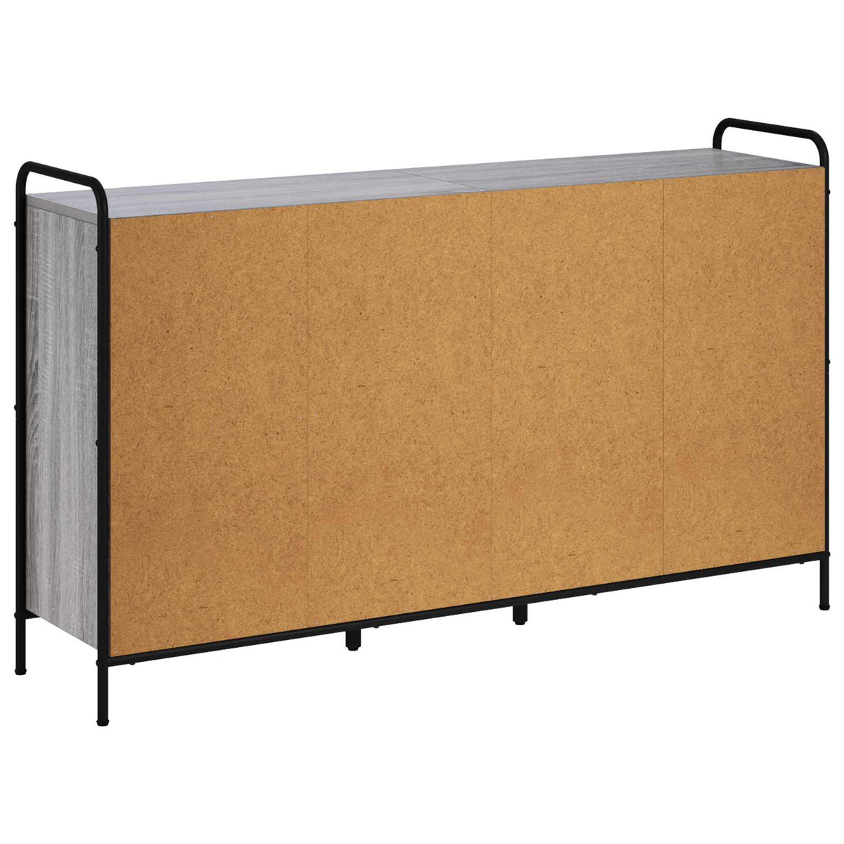 Sideboard Grey Sonoma 135 x 33 x 81 cm Engineered Wood