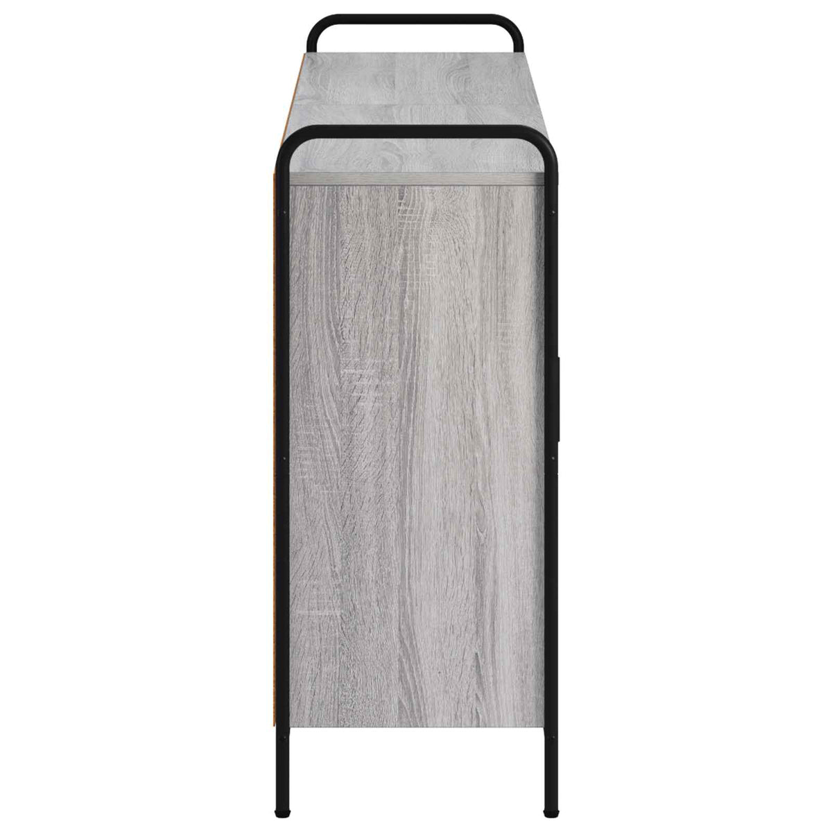 Sideboard Grey Sonoma 135 x 33 x 81 cm Engineered Wood