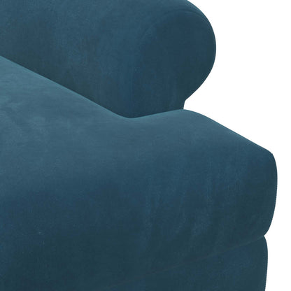 Loveseat with Button Tufted Blue 120 x 66 x 78 cm Velvet