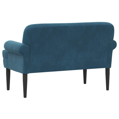 Loveseat with Button Tufted Blue 120 x 66 x 78 cm Velvet