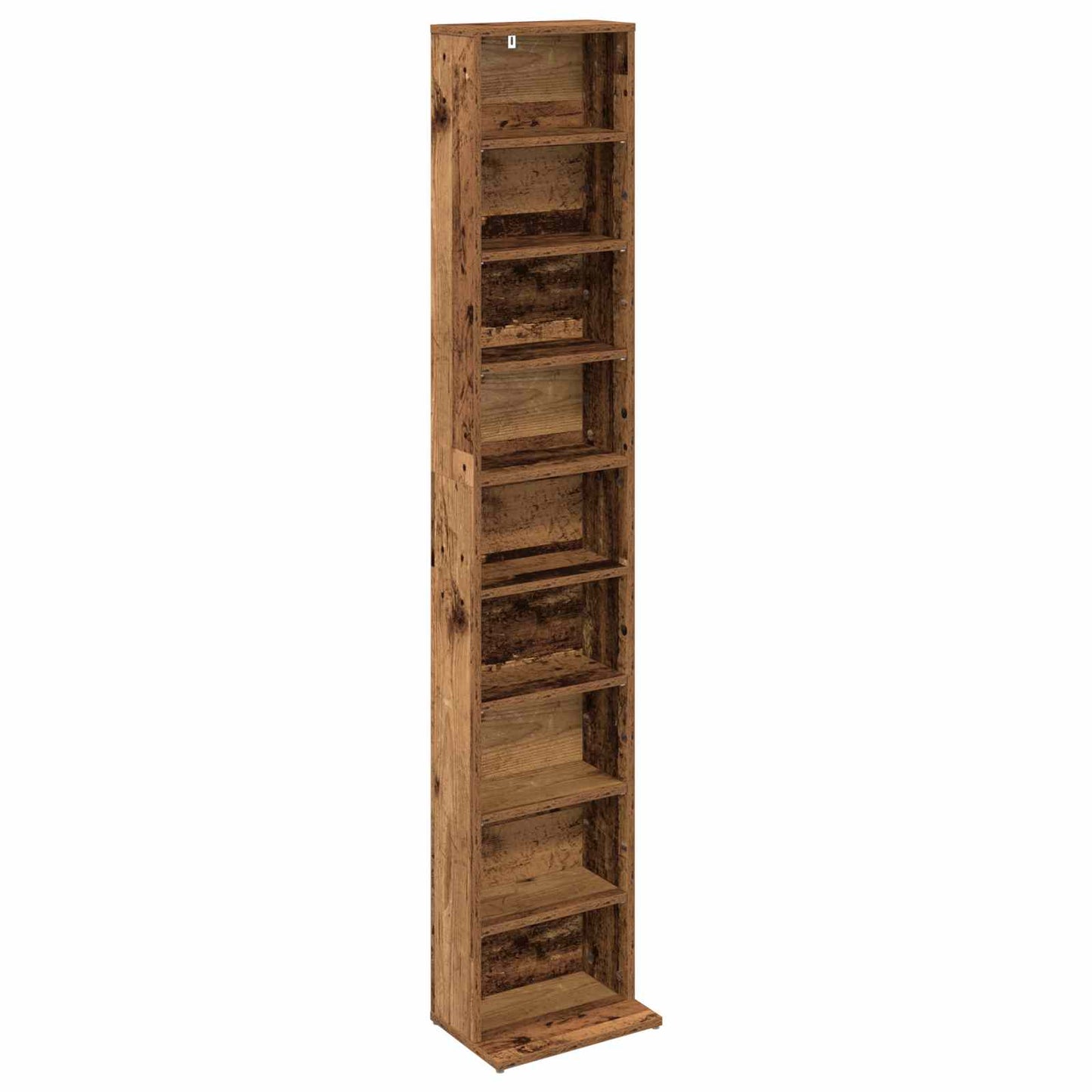 CD Cabinet Old Wood 33 x 23.5 x 175 cm Engineered Wood