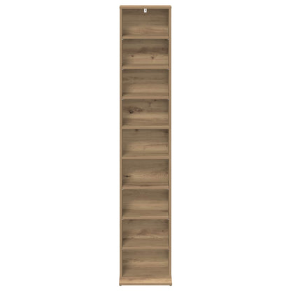 CD Cabinet Artisan Oak 33 x 23.5 x 175 cm Engineered Wood