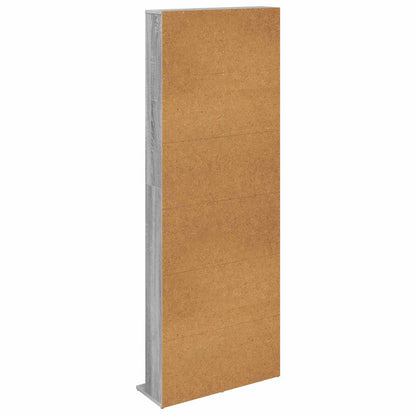 CD Cabinet Grey Sonoma 65 x 23.5 x 175 cm Engineered Wood