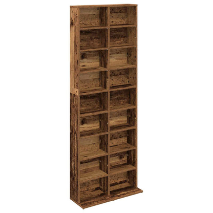 CD Cabinet Old Wood 65 x 23.5 x 175 cm Engineered Wood
