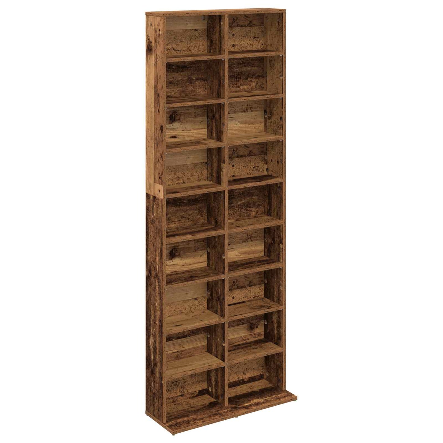 CD Cabinet Oak Wood 65 x 23.5 x 175 cm Engineered Wood