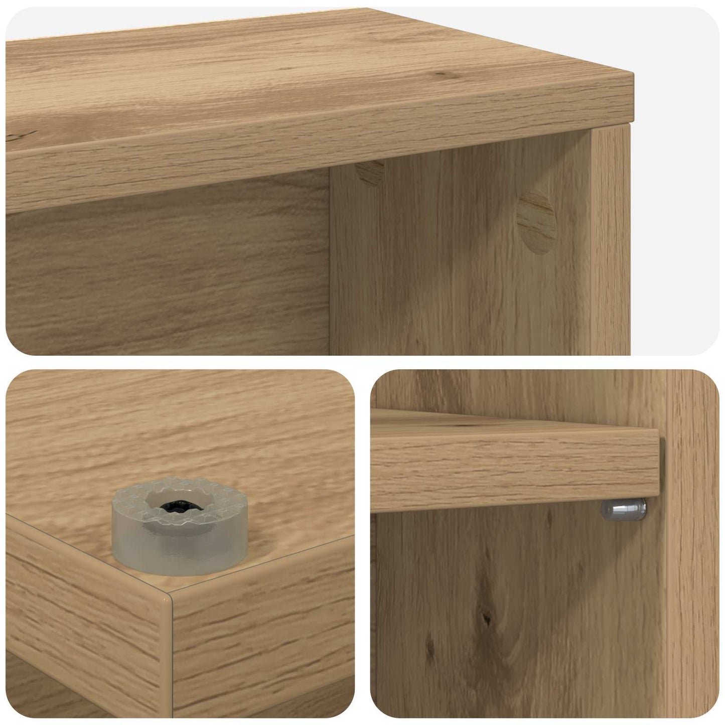 CD Cabinet Artisan Oak 96 x 23.5 x 97.5 cm Engineered Wood
