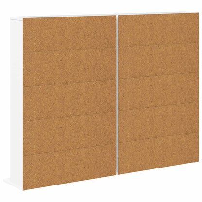 CD Cabinet 2 pcs White 65 x 23.5 x 97.5 cm Engineered Wood
