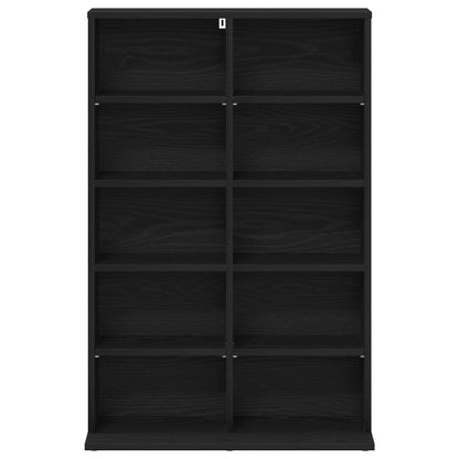 CD Cabinet Black Oak 65 x 23.5 x 97.5 cm Engineered Wood