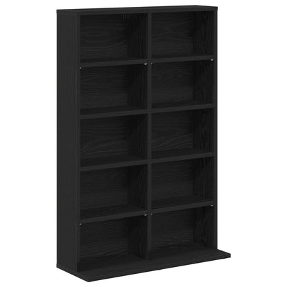CD Cabinet 2 pcs Black Oak 65 x 23.5 x 97.5 cm Engineered Wood