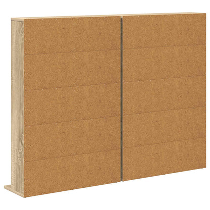 CD Cabinet 2 pcs Sonoma Oak 65 x 23.5 x 97.5 cm Engineered Wood