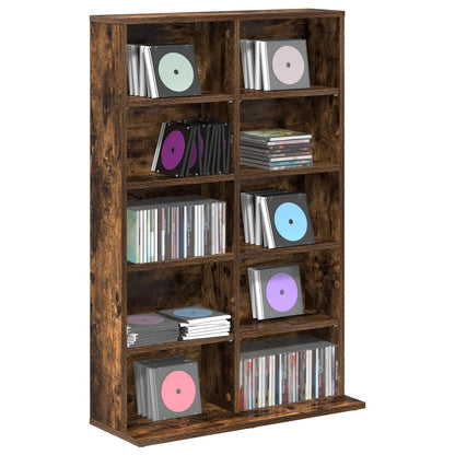 CD Cabinet Smoked Oak 65 x 23.5 x 97.5 cm Engineered Wood