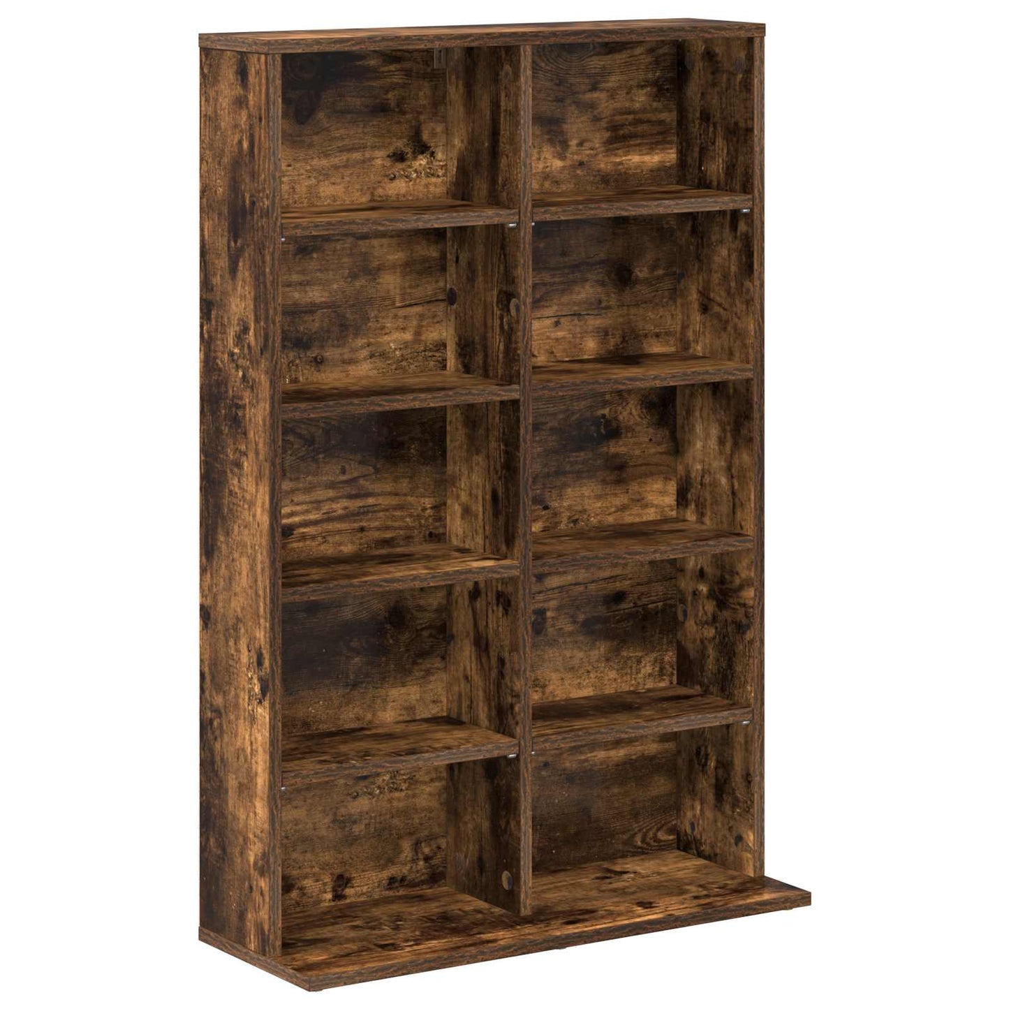 CD Cabinet 2 pcs Smoked Oak 65 x 23.5 x 97.5 cm Engineered Wood