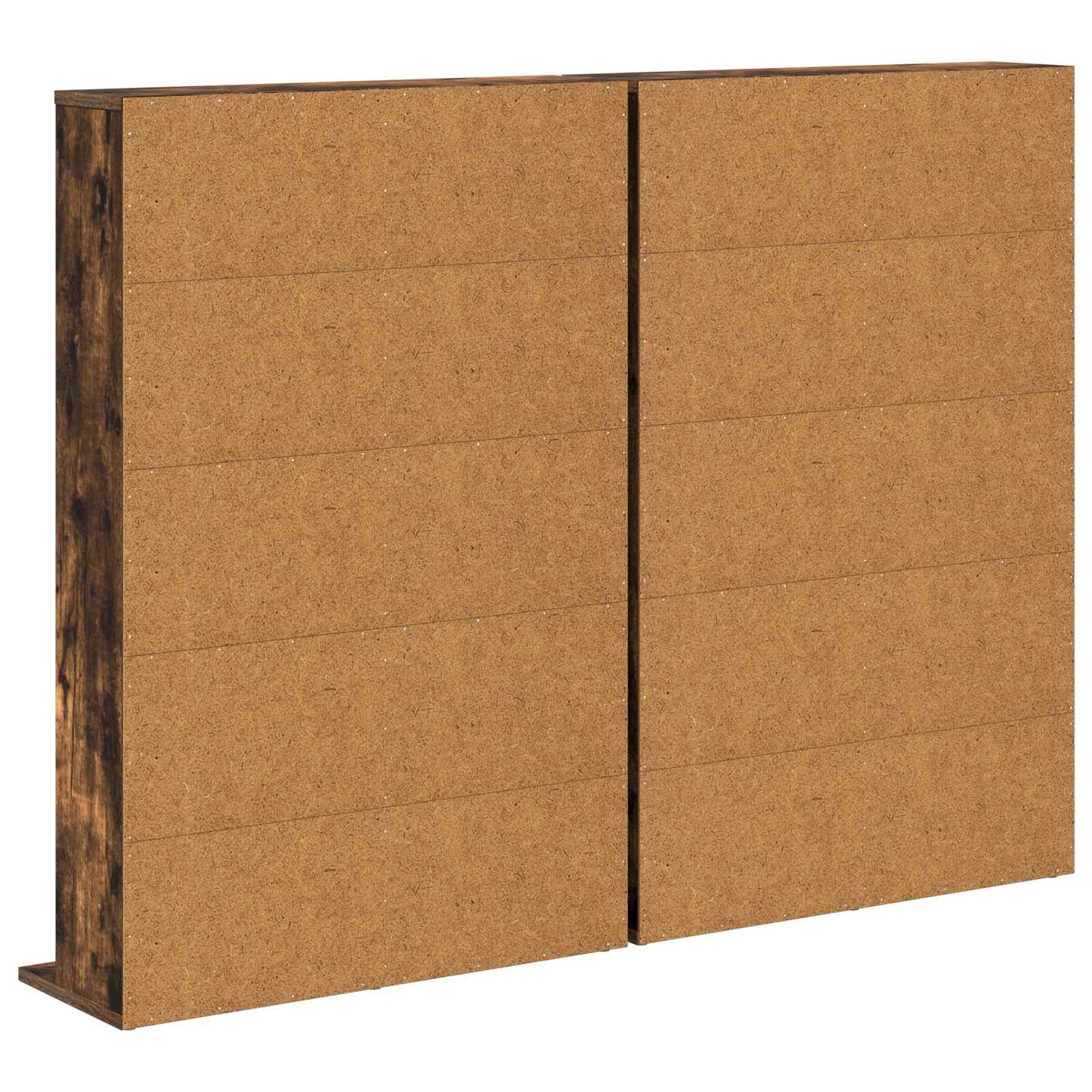 CD Cabinet 2 pcs Smoked Oak 65 x 23.5 x 97.5 cm Engineered Wood