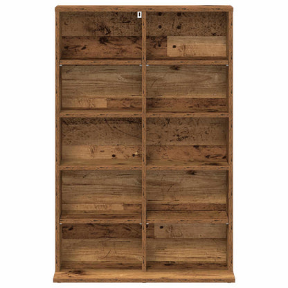 CD Cabinet Old Wood 65 x 23.5 x 97.5 cm Engineered Wood