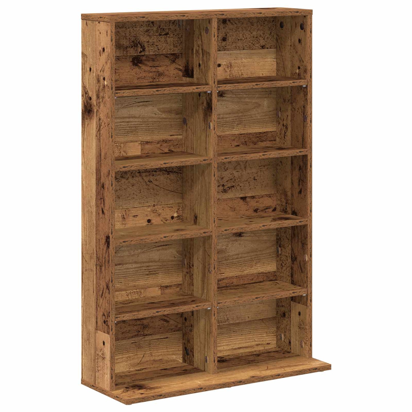 CD Cabinet 2 pcs Old Wood 65 x 23.5 x 97.5 cm Engineered Wood
