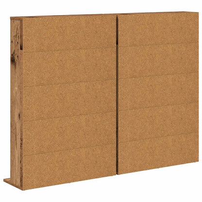 CD Cabinet 2 pcs Old Wood 65 x 23.5 x 97.5 cm Engineered Wood