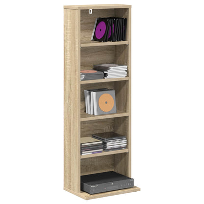 CD Cabinet Sonoma Oak 33 x 23.5 x 97.5 cm Engineered Wood