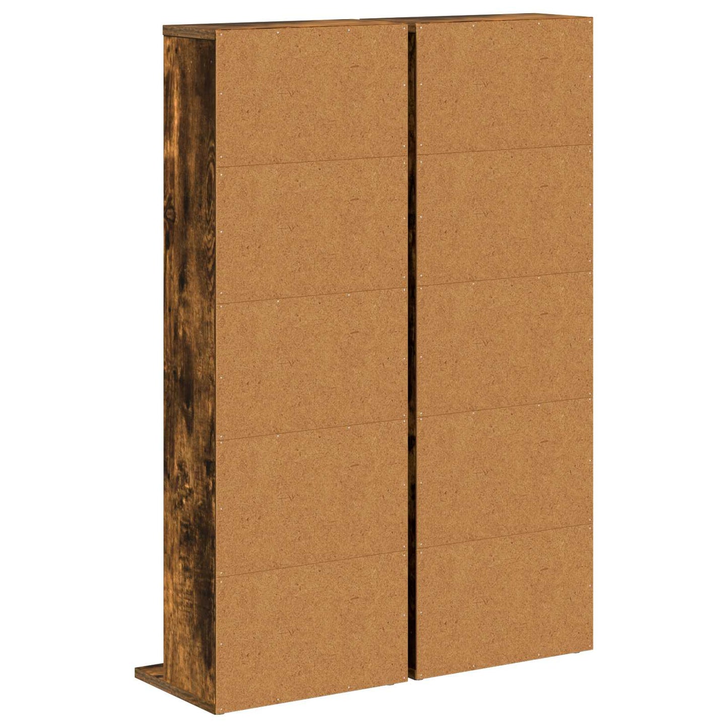 CD Cabinet 2 pcs Smoked Oak 33 x 23.5 x 97.5 cm Engineered Wood