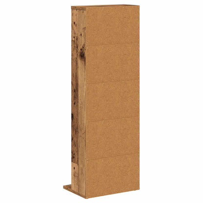 CD Cabinet Oak Wood 33 x 23.5 x 97.5 cm Engineered Wood