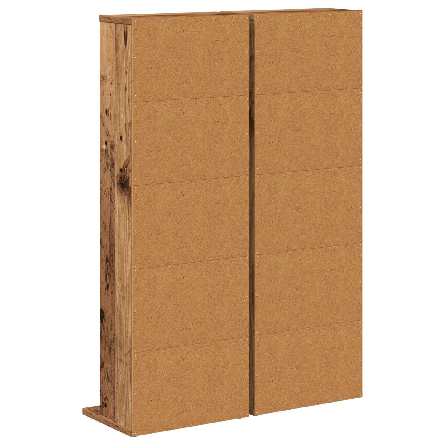 CD Cabinet 2 pcs Old Wood 33 x 23.5 x 97.5 cm Engineered Wood