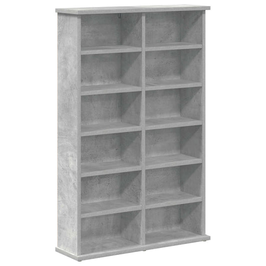 CD Cabinet Concrete Grey 60 x 17 x 92 cm Engineered Wood