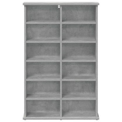 CD Cabinet Concrete Grey 60 x 17 x 92 cm Engineered Wood