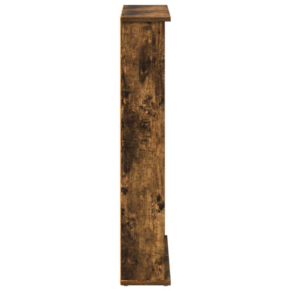 CD Cabinet Smoked Oak 60 x 17 x 92 cm Engineered Wood