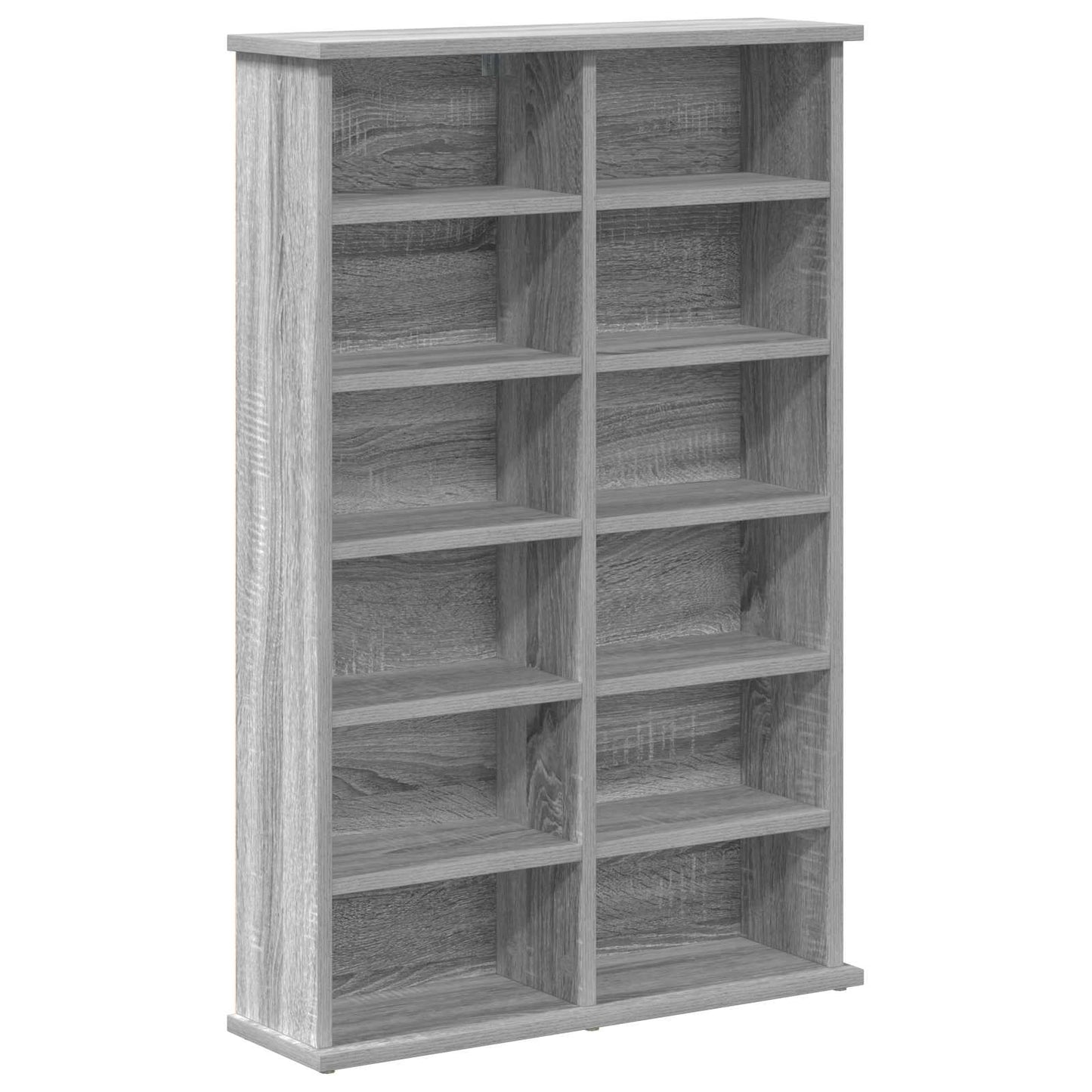 CD Cabinet Grey Sonoma 60 x 17 x 92 cm Engineered Wood