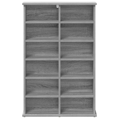 CD Cabinet Grey Sonoma 60 x 17 x 92 cm Engineered Wood