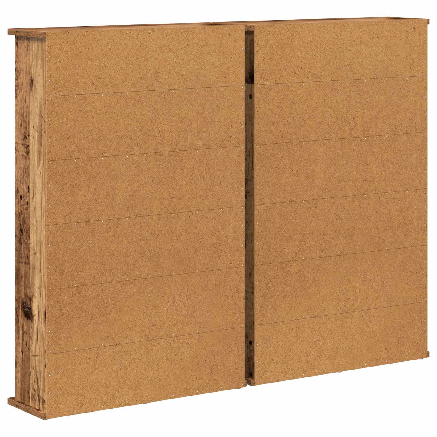 CD Cabinet 2 pcs Old Wood 60 x 17 x 92 cm Engineered Wood