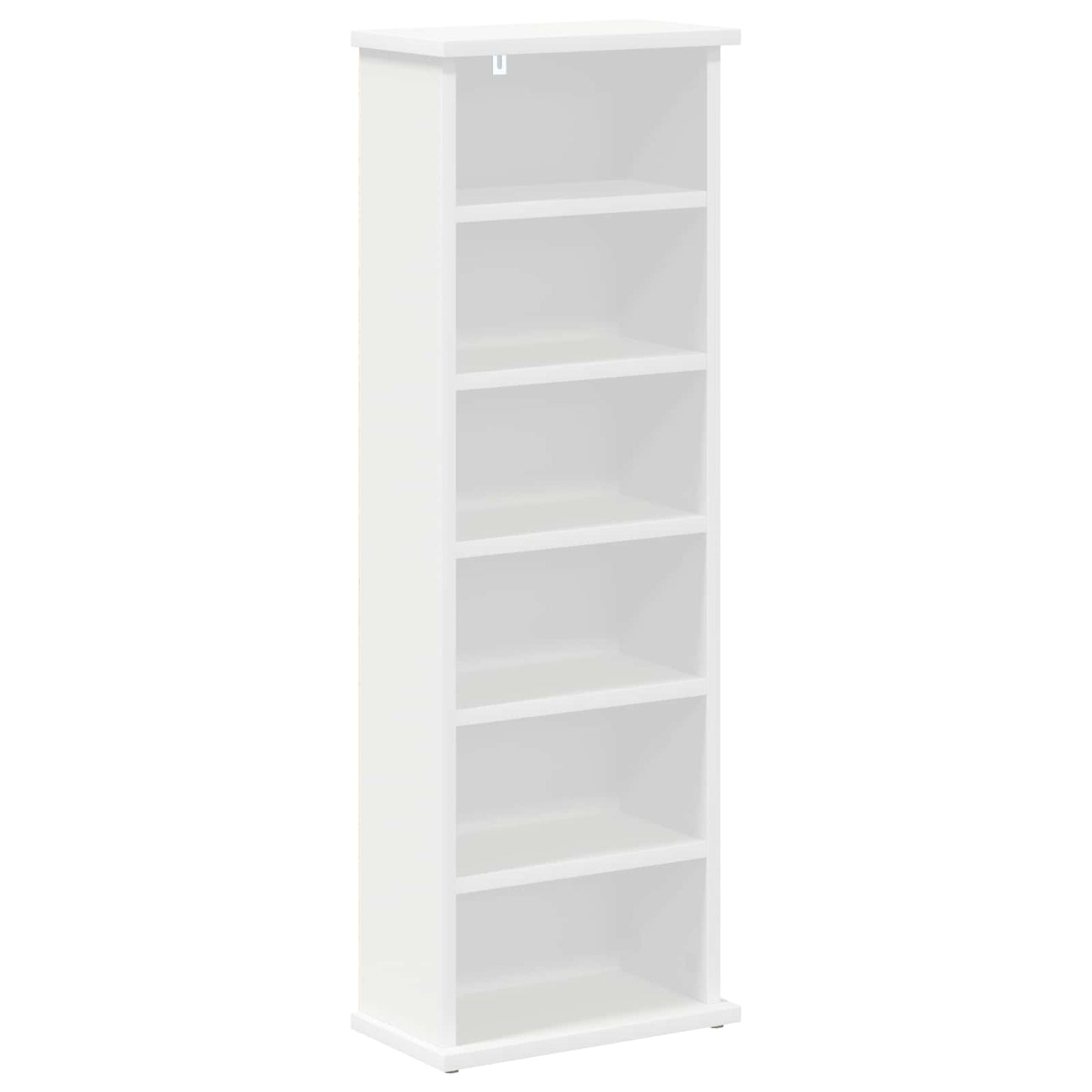CD Cabinet White 32 x 17 x 92 cm Engineered Wood