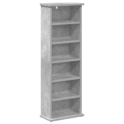 CD Cabinet 2 pcs Concrete Grey 32 x 17 x 92 cm Engineered Wood