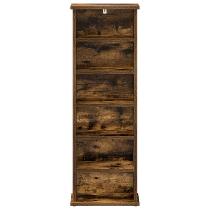 CD Cabinet Smoked Oak 32 x 17 x 92 cm Engineered Wood